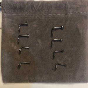3/$12 ✨ Set of 8 1.0 mm (18g) nose rings